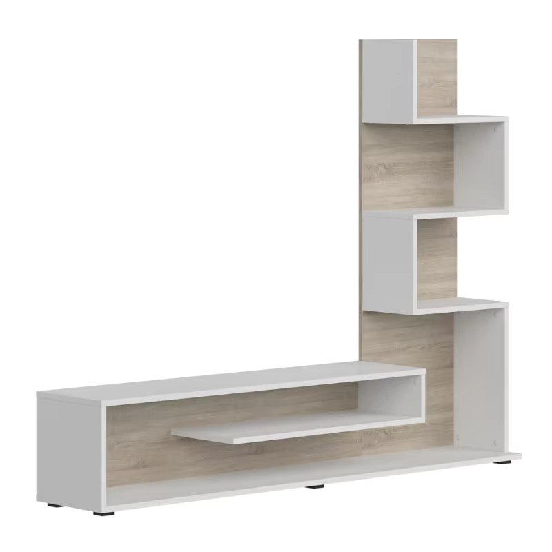 Miroytengo living room furniture Snake Oak Sonoma and Nymphaea Alba 160x29CM Nordic