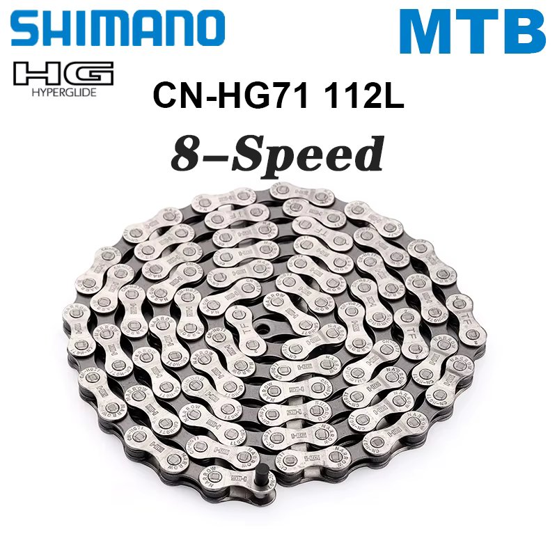 Shimano Acera 8 Speed MTB Chain HG71 HYPERGLIDE 8S Current for E-Bike Mountain Bike Chains 8V Bicycle Cycling Parts