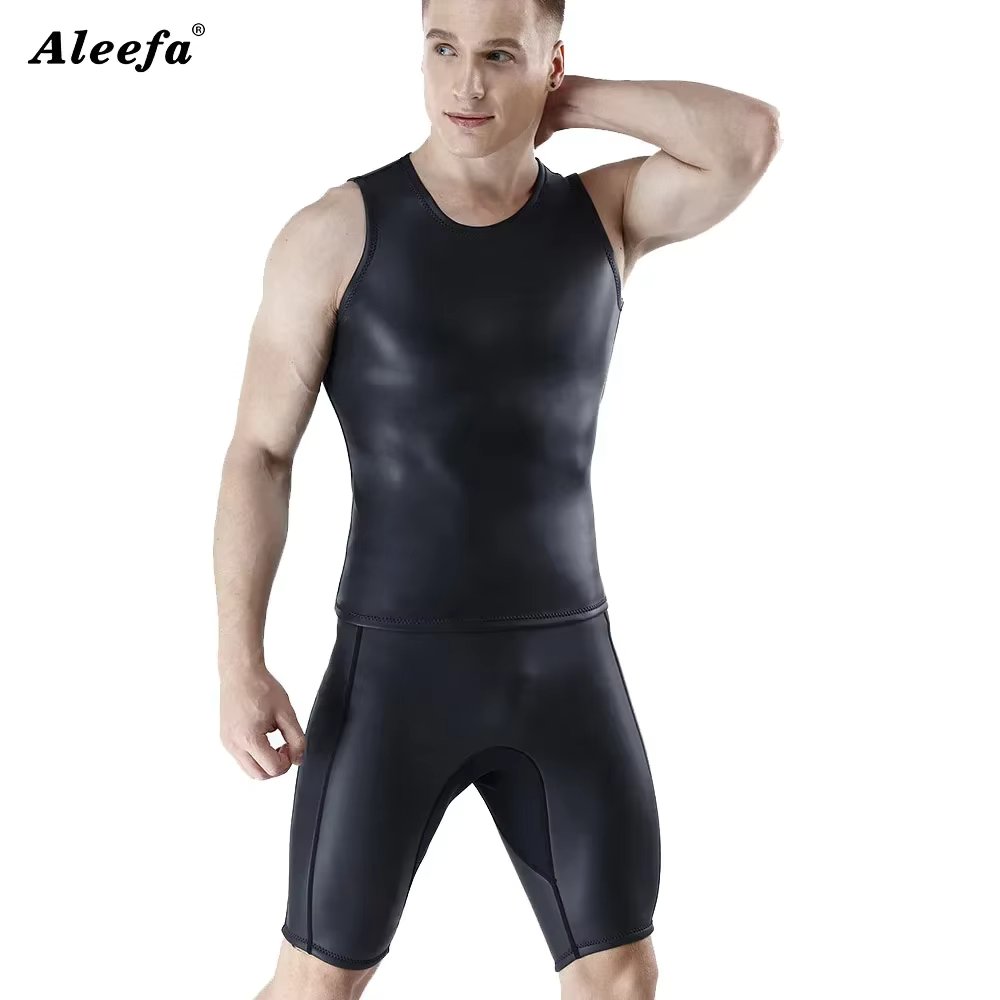 1.5MM CR Diving Vest  Wetsuit vest Set, Swimming Super Elastic Leather  Suit Snorkeling Surfing Sleeveless  diving pant