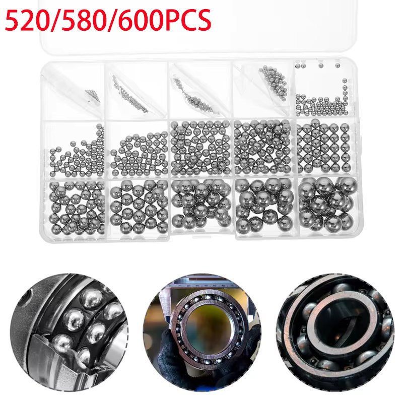 304 Stainless Steel Precision Chrome Steel Bearing Ball Assortment Kit 304 Stainless Steel Solid Ball Dia 1-10mm