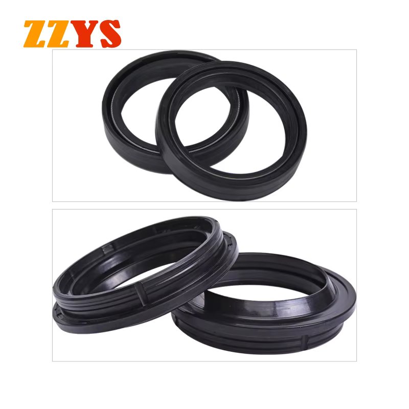 Motorcycle Front Fork Damper Oil Seal and Dust Cover Lip For HUSQVARNA SM510R SM510 SM610 IE SM 510 610 TC510 TE510 TC TE 510