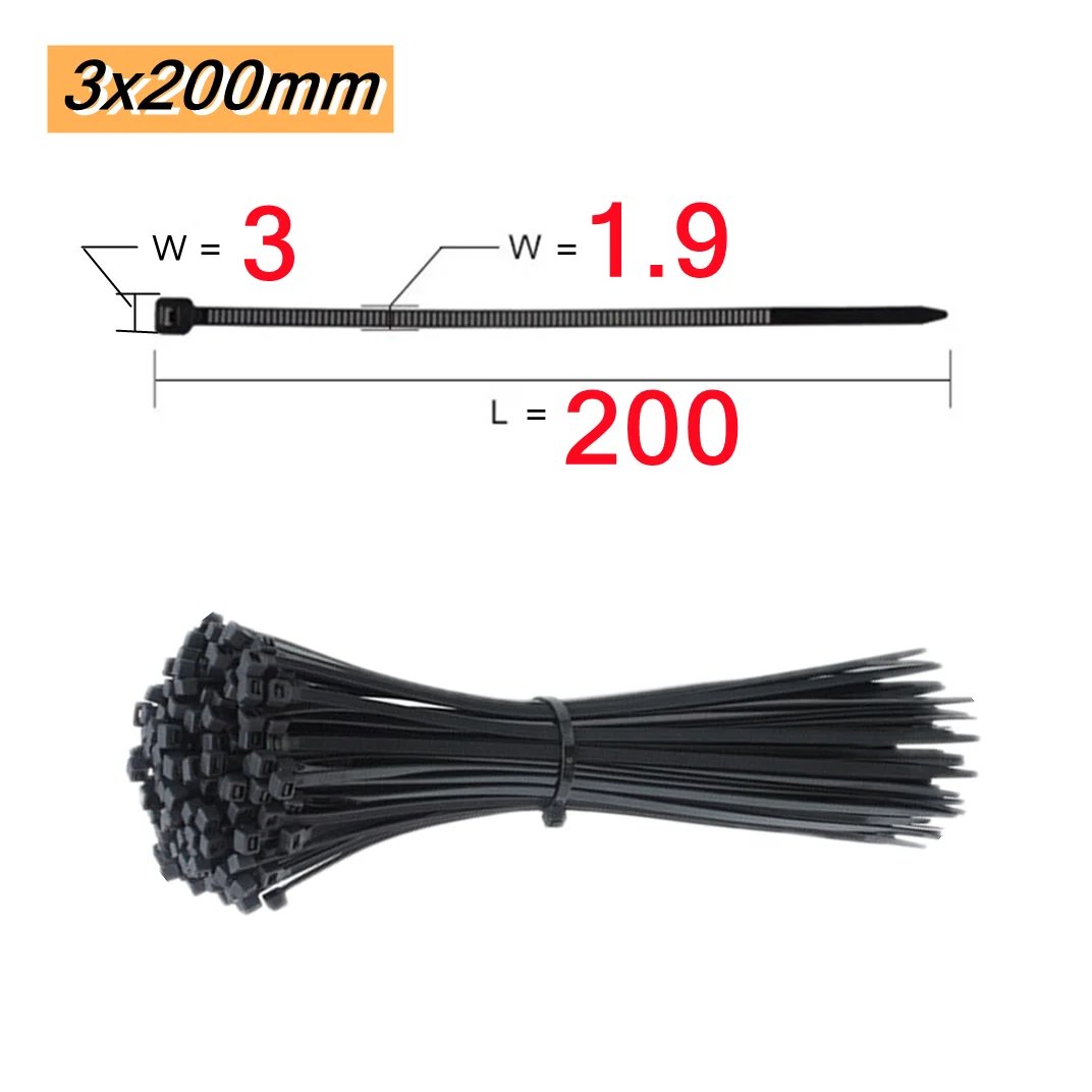 3x200(black) 100pcs