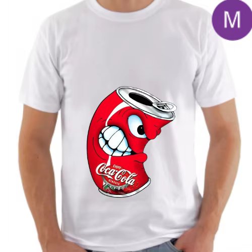 Polyester 100% Shirts with Pesi and Coca-Cola Print-Refreshing Style for All Occasions!
