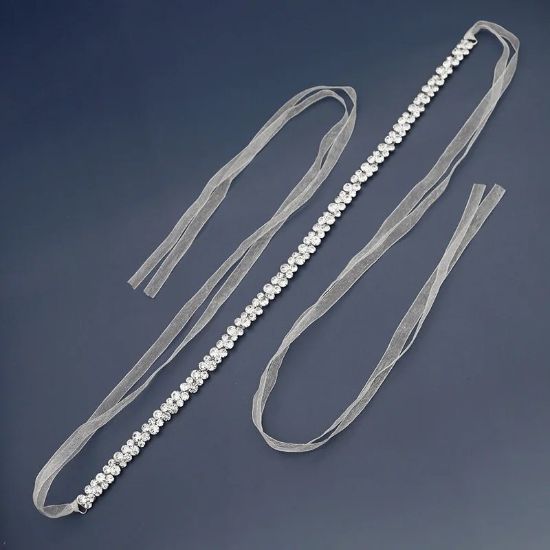 Miallo Bridal Wedding Accessories Rhinestone Belt for Women Fashion Prom Dress Belts Crystal Ivory White Strass Bride Sash Gifts