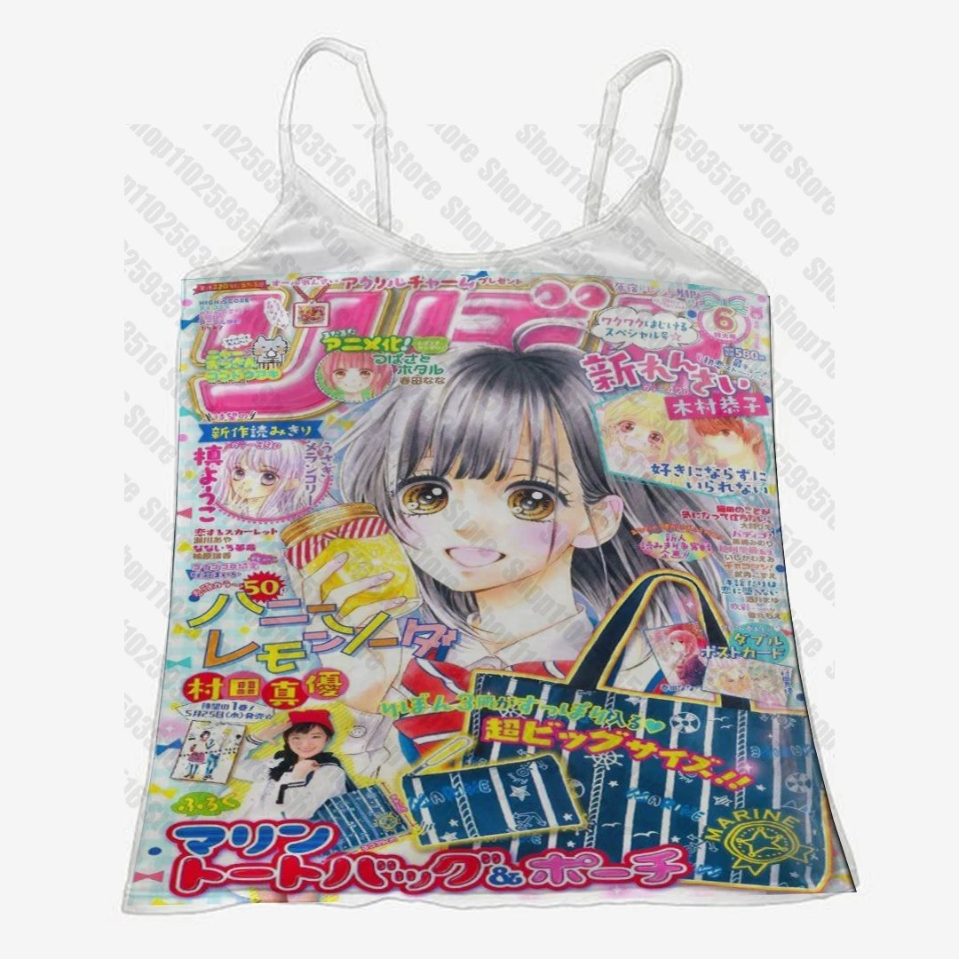 Crop Top Woman Anime Harajuku Gothic Clothes Women Tops Female Clothing Women's Cropped Coquette Tanks & Camis Summer Emo Y2k