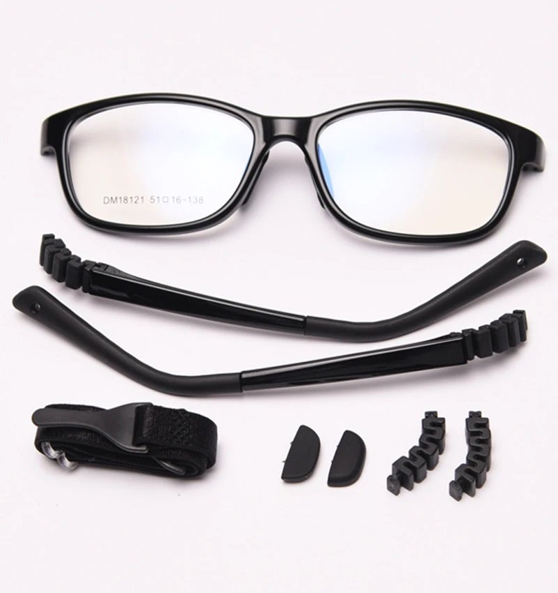 black with clear
