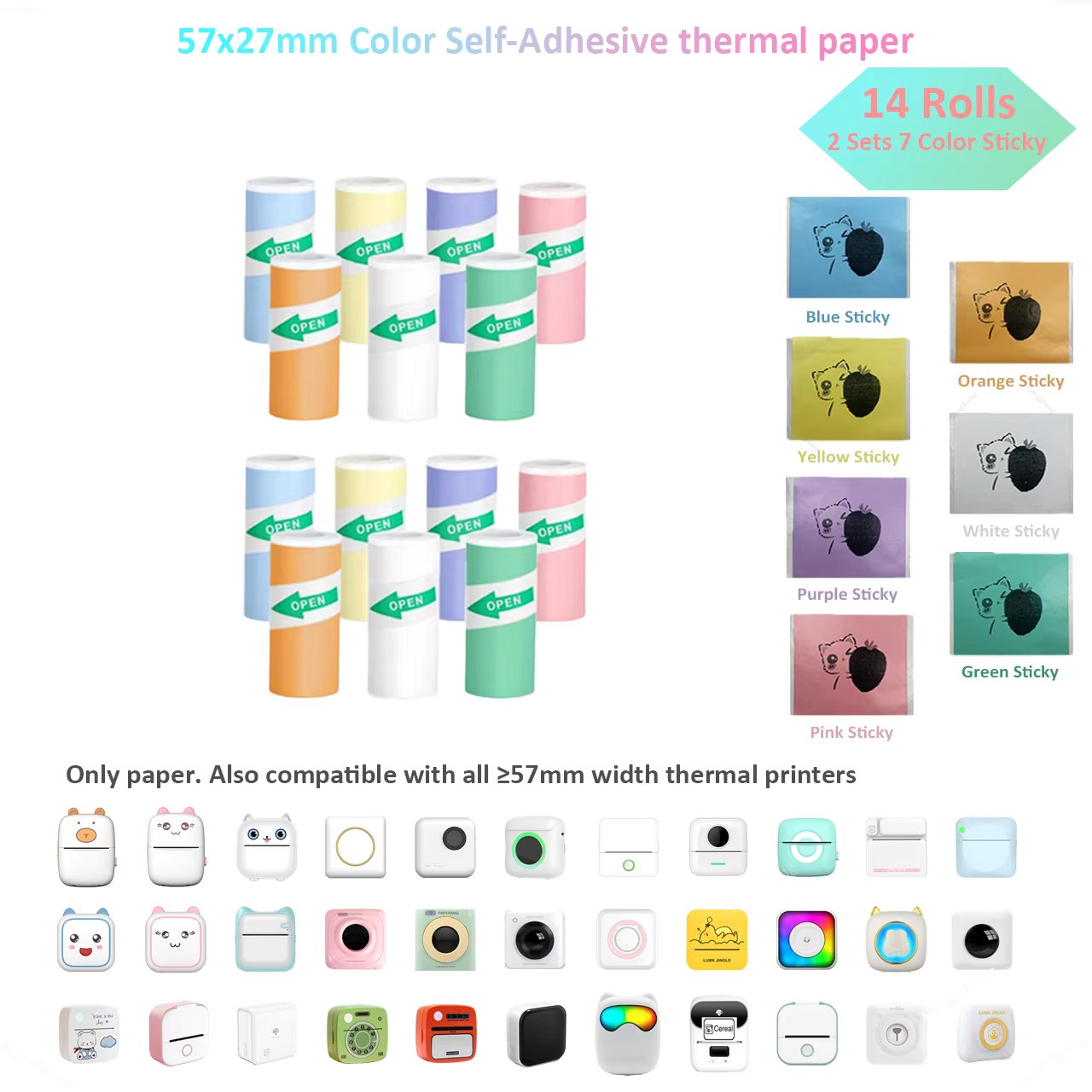 2set-7Colors Sticky