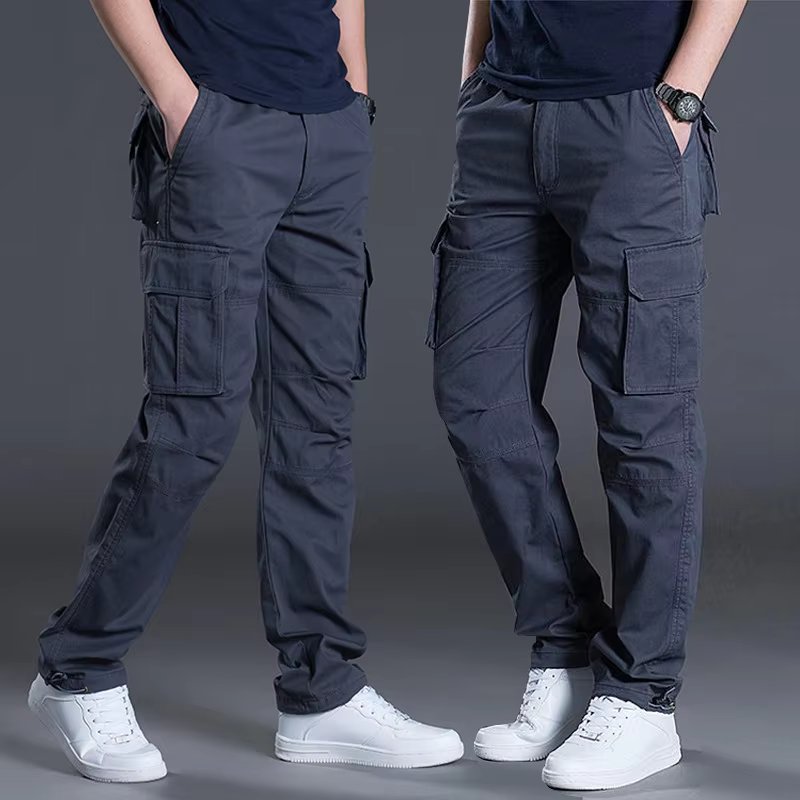 Men's Cargo Pants Summer Spring Cotton Work Wear New In Large Size 6XL Casual Climbing Joggers Sweatpants Hombre Autumn Trousers