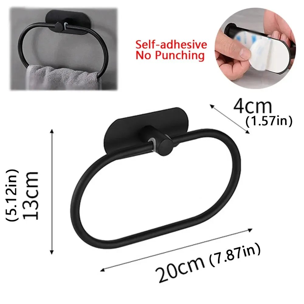 Black Towel Rack