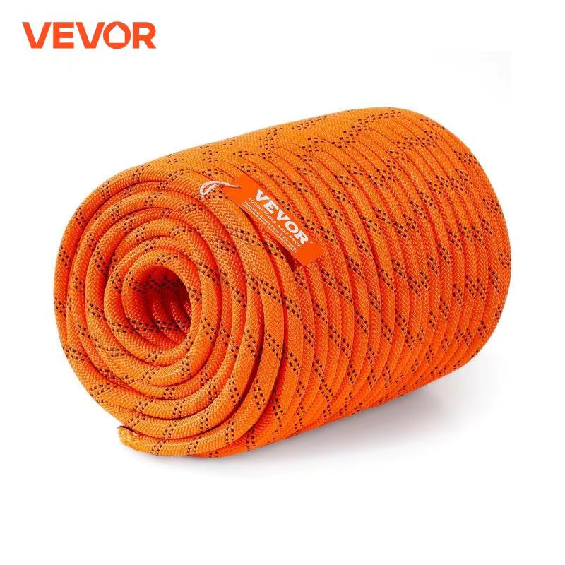 VEVOR 220ft Dual-Weave Polyester Rope 48-Strand Outdoor Accessories Emergency Cord for Camping Swinging Rappelling Rescue