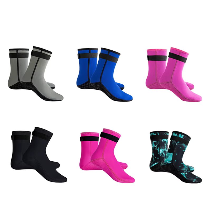 Neoprene Socks - Glued & Stitched Anti-Slip Wetsuit Swim Socks Diving Booties for Beach Water Sports Kids Youth Adult