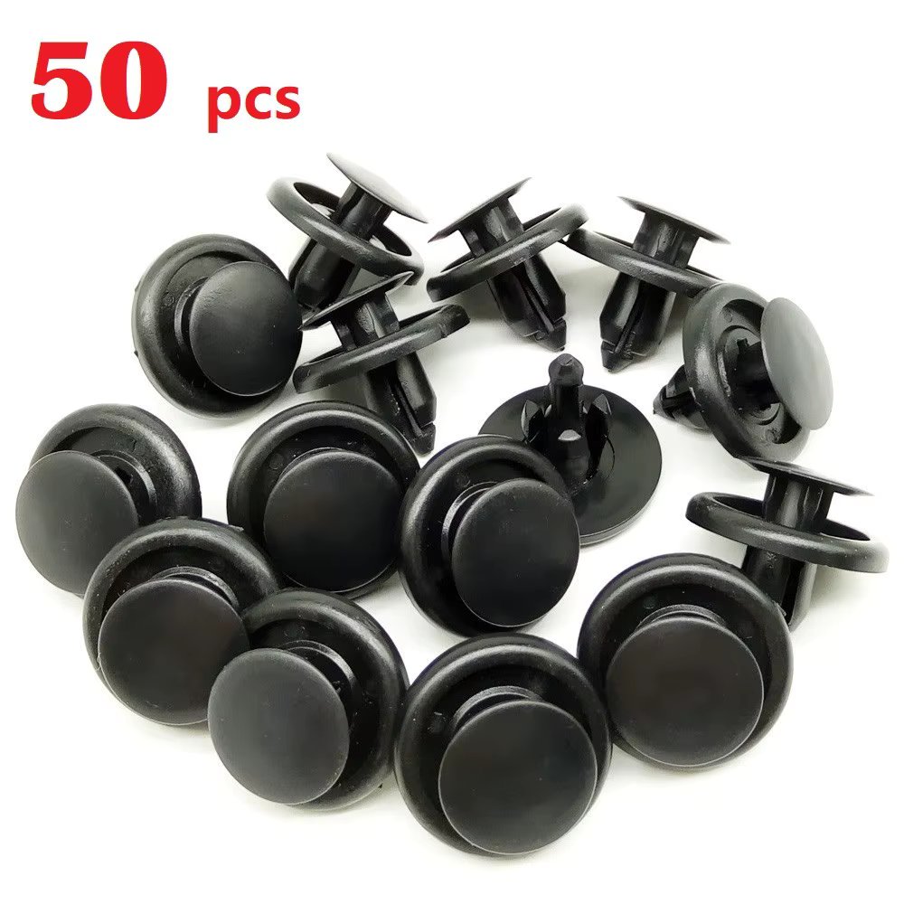 50Pcs for Toyota Camry 7mm Plastic Auto Rivets Bumper Fasteners Fixing Clips Door Veneer Cover Catches