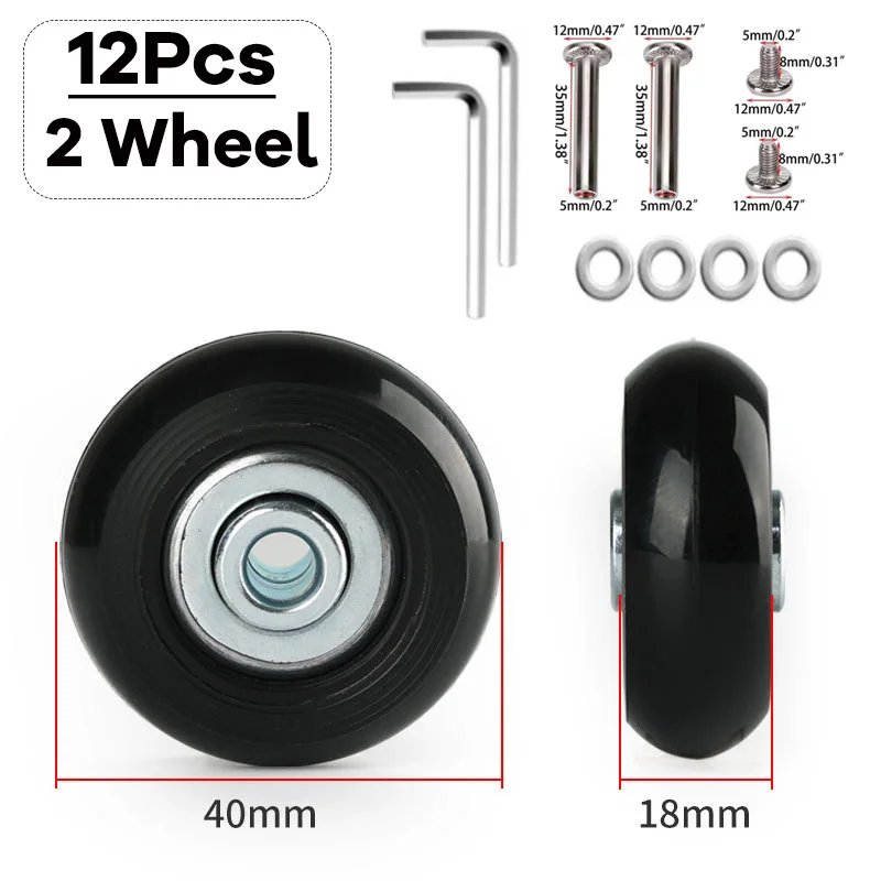 40mm-18mm-2 Wheels