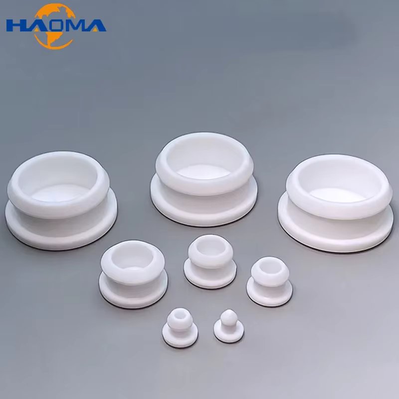White Silicone Rubber Caps T Type Plug Cover Conical Snap-on Gasket Blanking End Seal Stopper Tube Inserts Bung 2.5mm-50.6mm