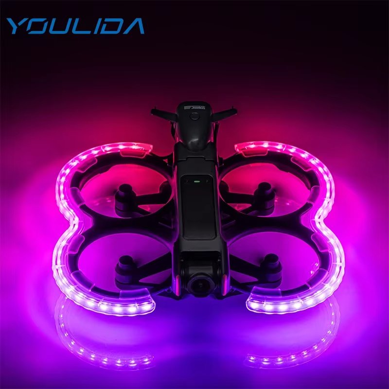 Avata 2 LED Propeller Guard for DJI Avata 2 Accessories Propeller Protective Bumper Luminous Light Anti-collision Ring Protector
