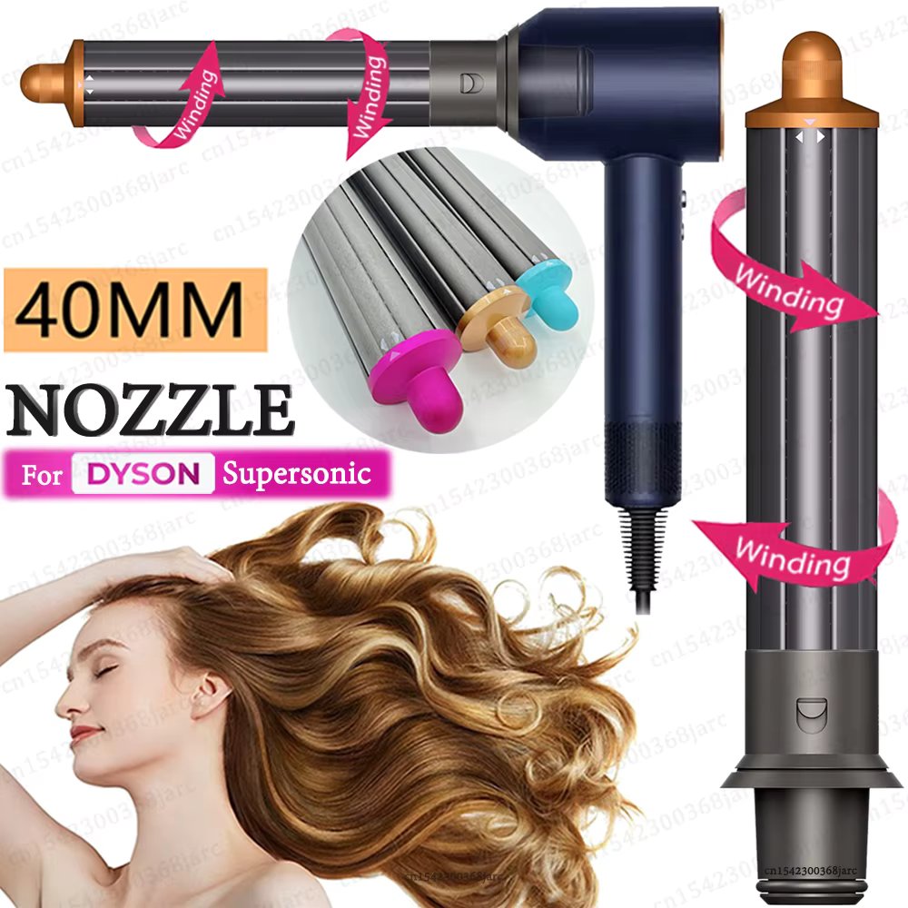 40 MM Curling Styler Attachment For Dyson Supersonic Hair Dryer Automatic Curling Barrels For Airwrap 40MM Curl Hair Styler Tool