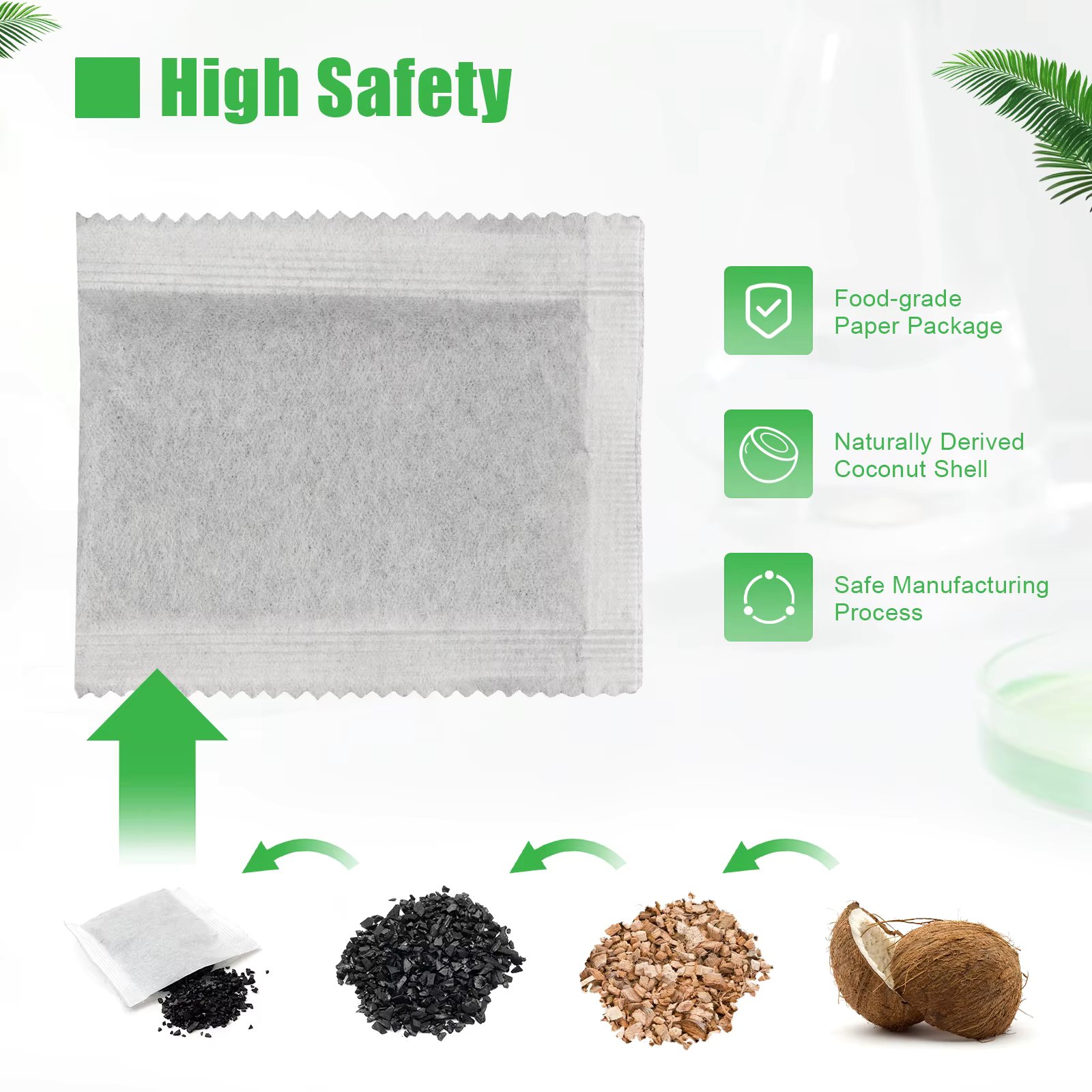 Charcoal Water Filter 20pcs Activated Carbon Filter for Distiller Activated Charcoal Carbon Filter Sachets