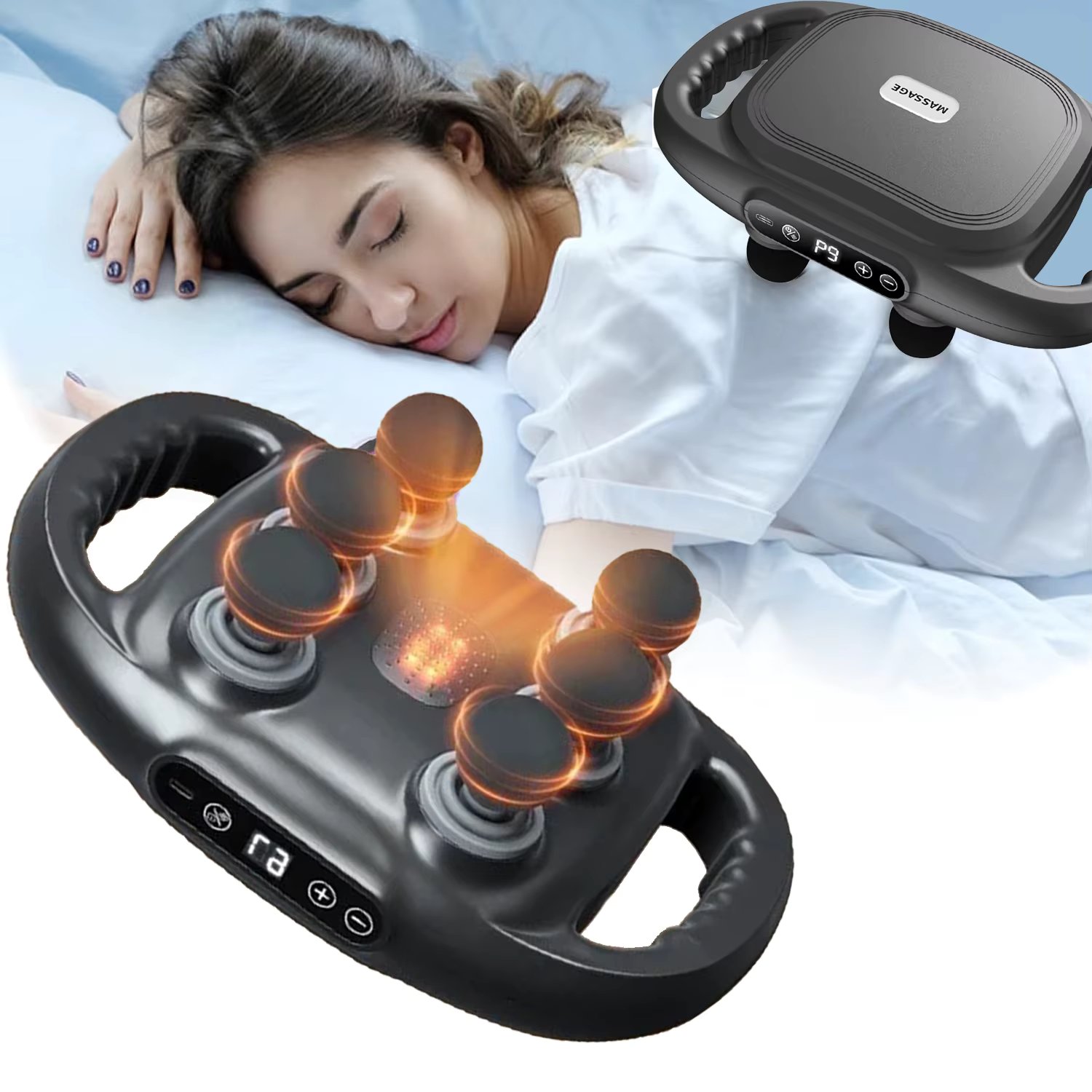 6 Heads Muscle Massager Gun For Men Women Gun Massager Targeting Back Neck Legs And Full Body Pain Relief Fascia Massage Gun