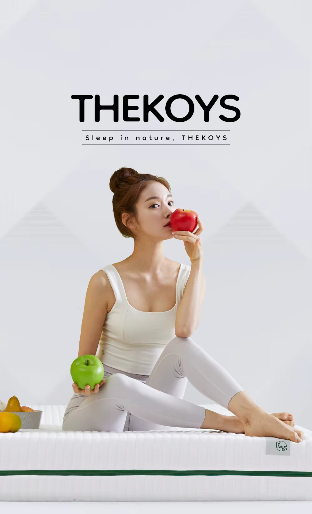 Ali's exclusive special price The Coise 100% natural latex soft waist comfortable plain floor bed living room one-room topper mattress S