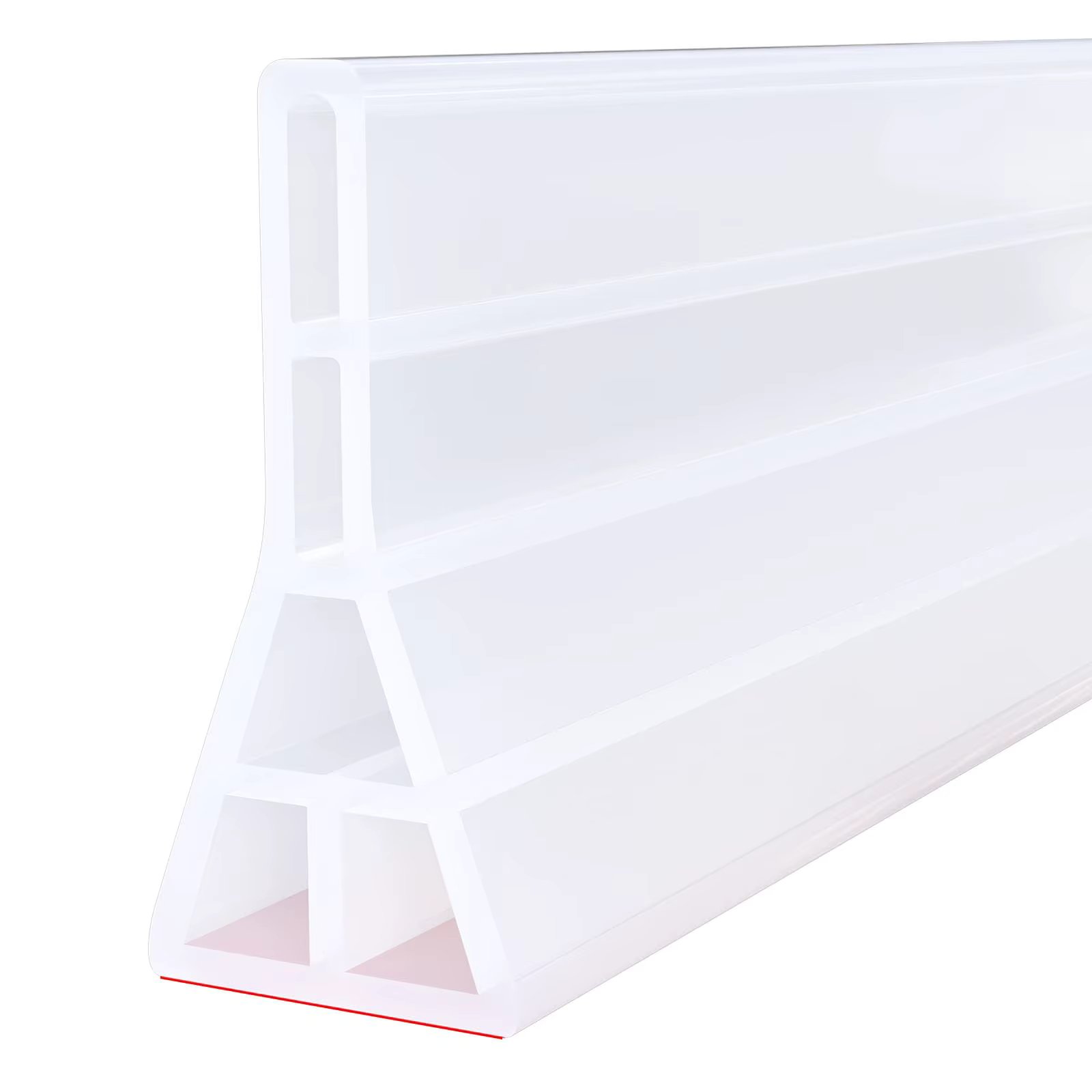 3.5" High Shower Threshold Water Dam, 39 IN Shower Water Splash Guard for Curbless Bath Shower Threshold Water Barrier Stopper