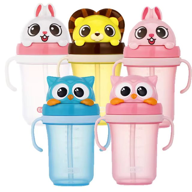 Edison Friends anti-shedding three-body straw Cup 2