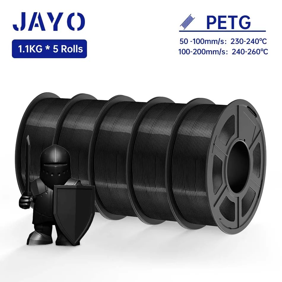 PETG Black  5 Rolls