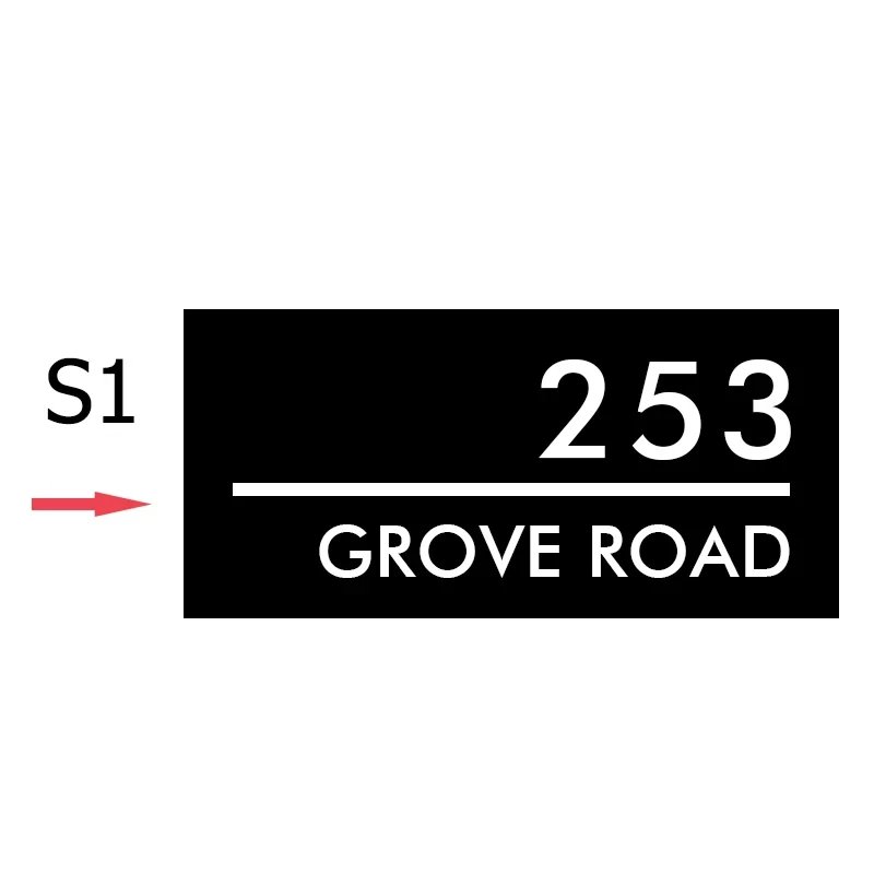 LED Acrylic Luminous House Number Address Sign House Number Plaque White/Yellow Light 220V Power Supply Available Home Art