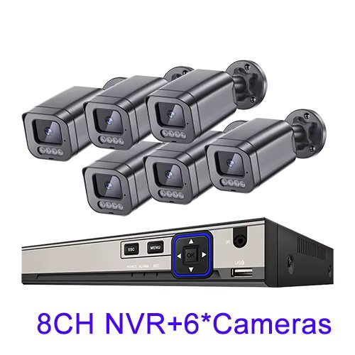 8CH NVR x6 Cameras
