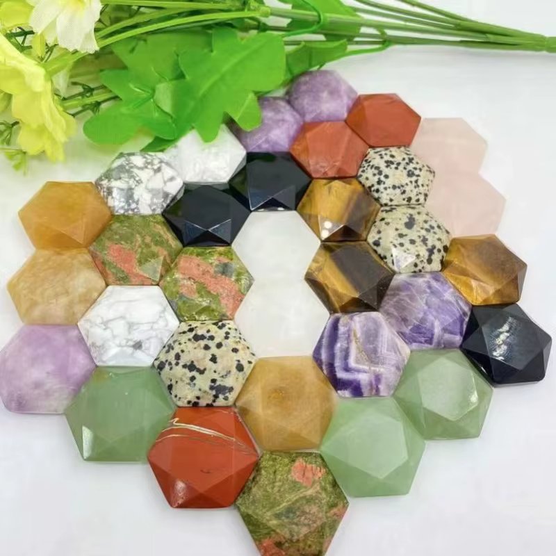 3CM 100% Natural Clear Quartz Healing Crystal Point Wand Energy Stone Raw Rock Mineral Specimen Star Of David Shape