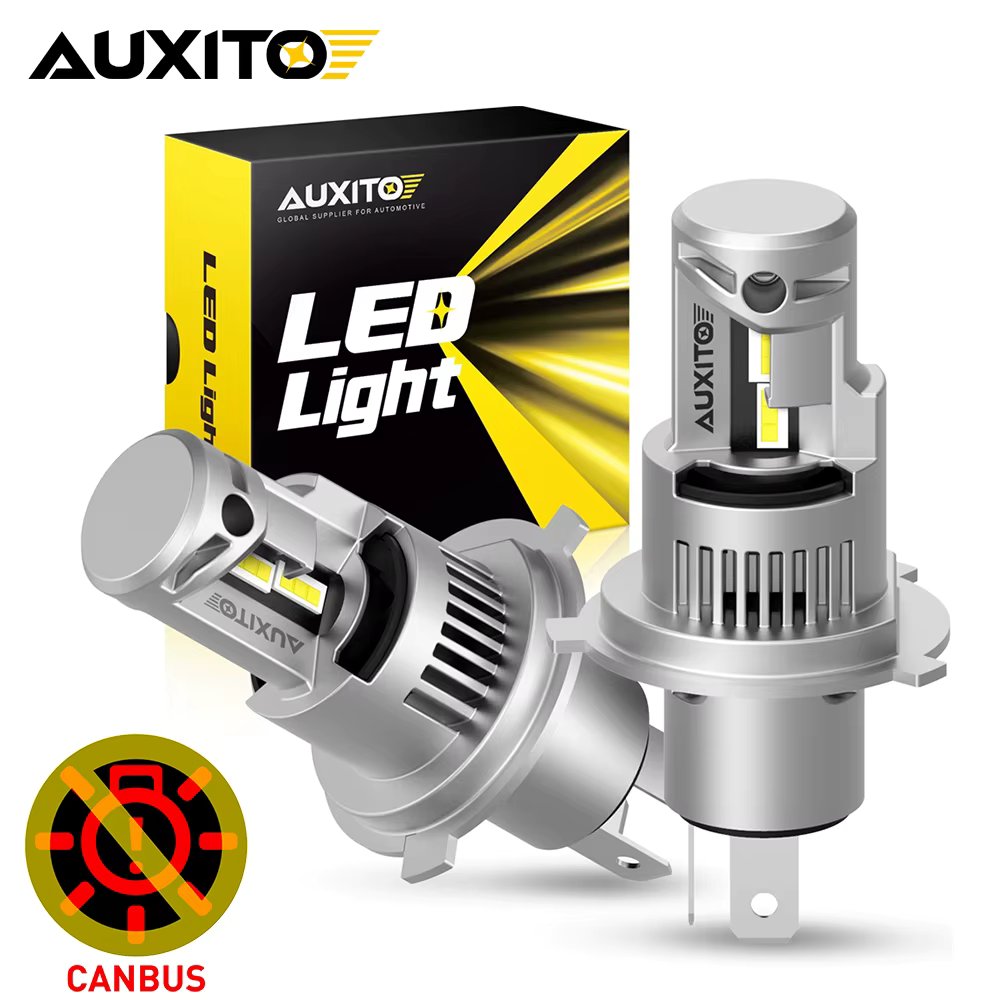 AUXITO 2Pcs 20000LM H4 LED Headlight Canbus 100W Super Bright 9003 H13 HB3/9005 HB4/9006 9012 H13 9004 Auto Headlamp Turbo LED