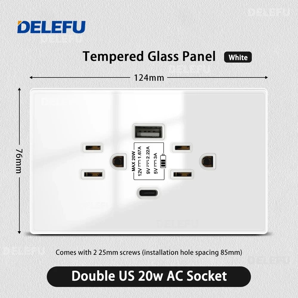 6-port US 20w AC