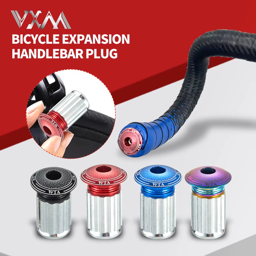 VXM Bicycle Handlebar End Plugs Aluminum For MTB Bike Road Cycling Handle Bar GripWaterproof Cap Dust cover Multi Bicycle Parts