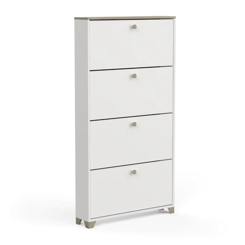 154x18x81 cm Izzy hallway shoe rack in oak and white Kronberg Hall
