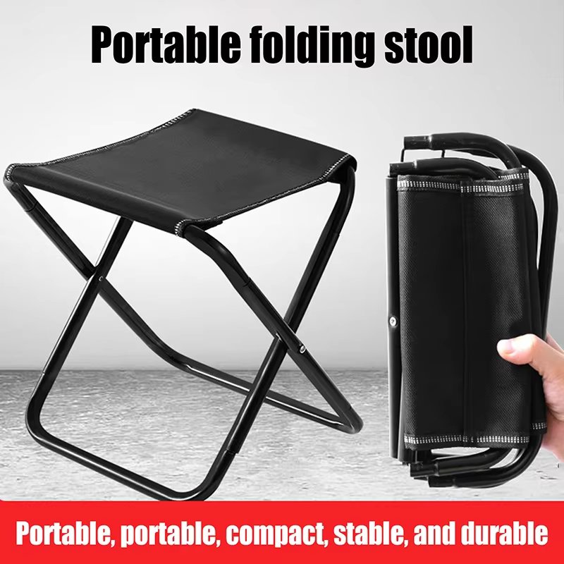 Outdoor Aluminium Alloy Portable Folding Picnic Camping Stool MIni  Portable Folding Chairs Fishing Stools Queuing Benche