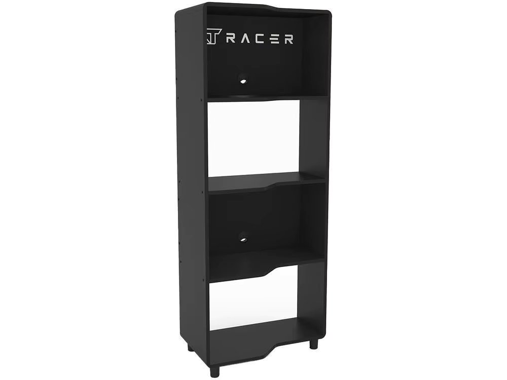 XT Racer Force Two Black and White Racks Gamer 3 Shelves