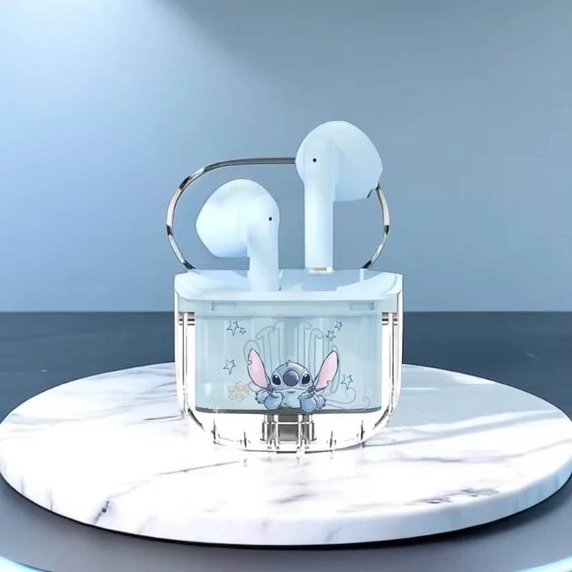 Stitch Bluetooth Earbuds Disney Original Wireless Earphones Bluetooth HiFi Sound Headsets Smart Touch Low Latency Long Endurance
