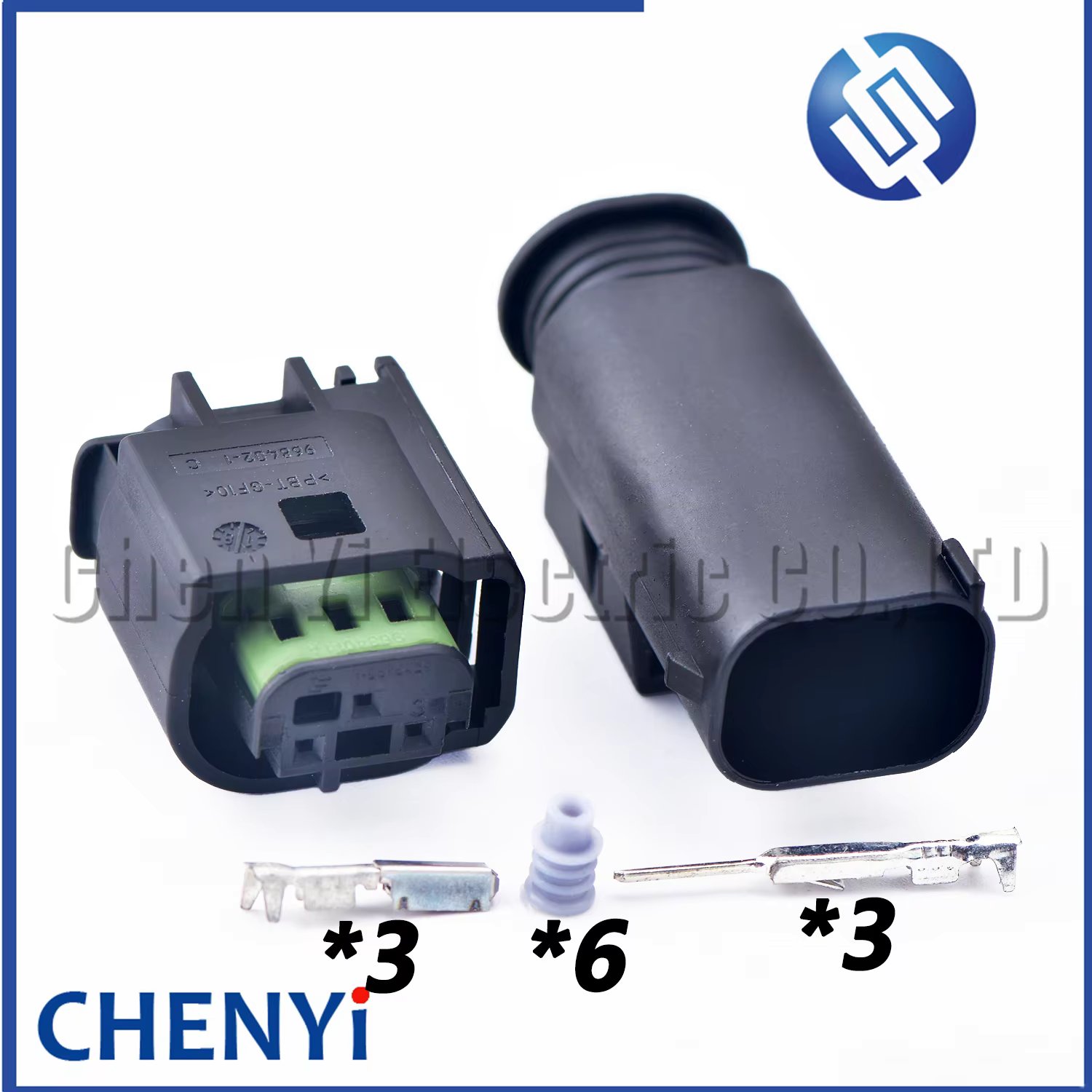 3 Pin Air quality sensor connector fuel pressure sensor reverse radar plug socket 1-967642-1 1-967167-6 968402-1 For BMW VW Benz