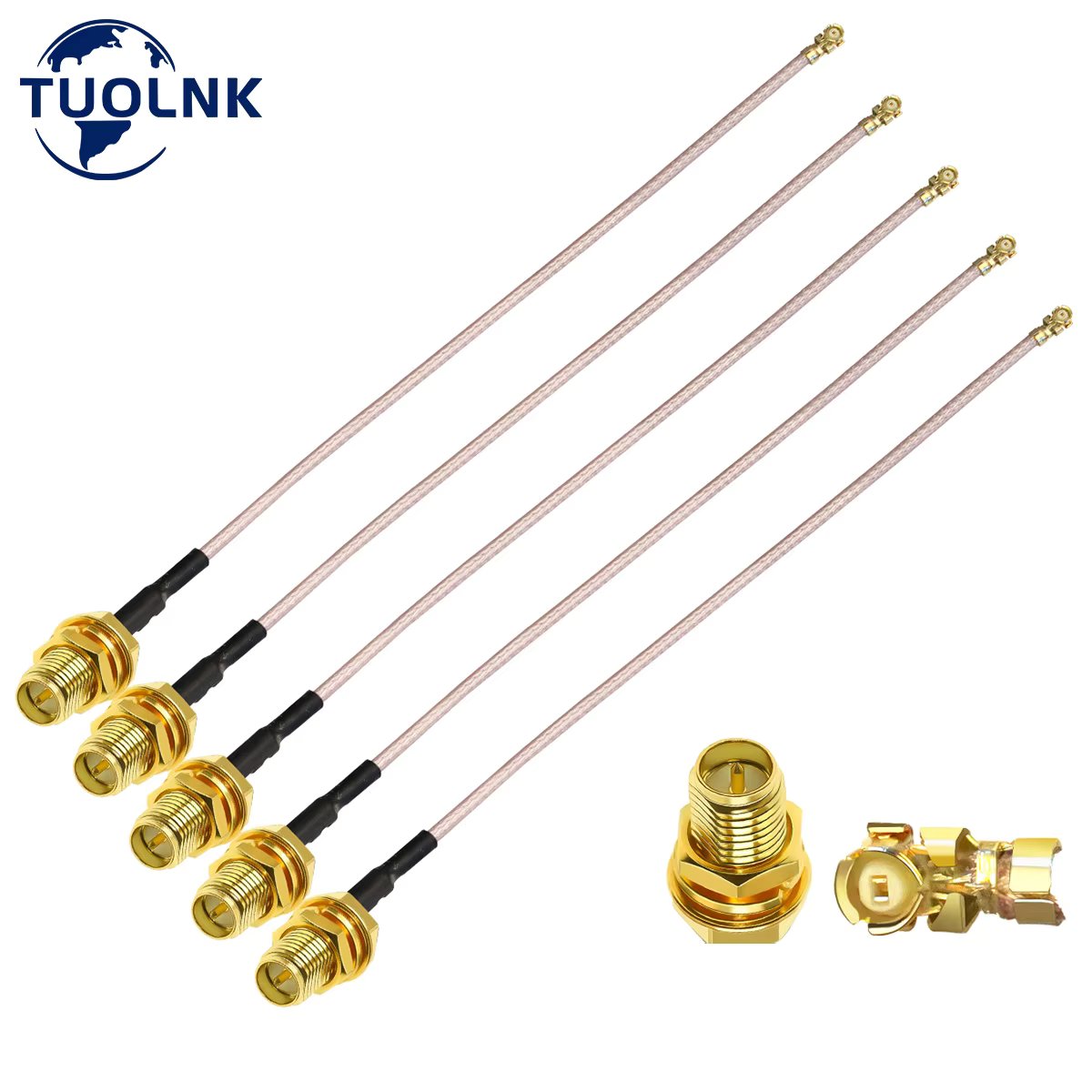 RG178 SMA Cable UFL/U.FL/IPX to RP-SMA/SMA Female Pigtail Coaxial Low Loss Cable Extension Antenna Coax Cable 5PCS/LOT
