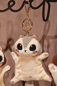 Adorable Rodentia Pteromyini Plushie Plush Big Eyes Flying Mouse Pendant Toy Hanging Wall Cartoon Animals Hand Dryer Towel Kids