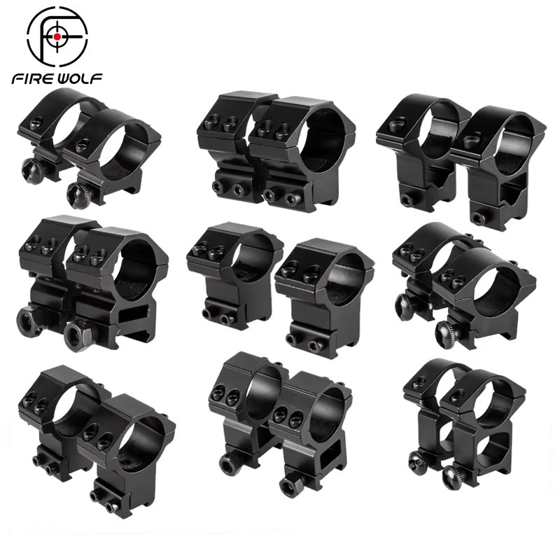 1.18inch / 1" Riflescope Mount Ring 11Mm / 20Mm Dovetail Rail High / Low Profile for Rifle Scope Hunting