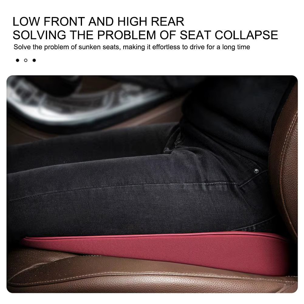 Portable Car Seat Cushion Wedge Seat Butt Pad Improve Driving Vision Ergonomic Design Extra Height For Car Seat Office Chai Y5K6