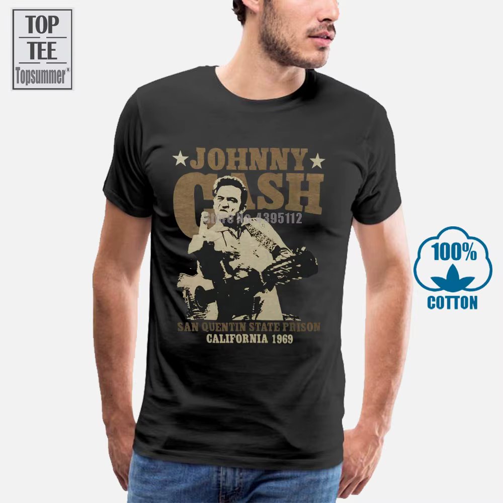 Johnny Cash T-Shirts Hip Hop T-Shirt Cotton Men Wholesale Summer Men'S T-Shirt Cotton T-Shirts Hip Hop T Shirt Boys Tshirt A0026