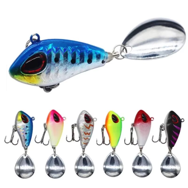 ZWICKE 1pcs Metal Mini VIB with Spoon Fishing Lure Winter Fishing Tackle Crankbait Vibration Spinner Sinking Bait  6g10g17g25g