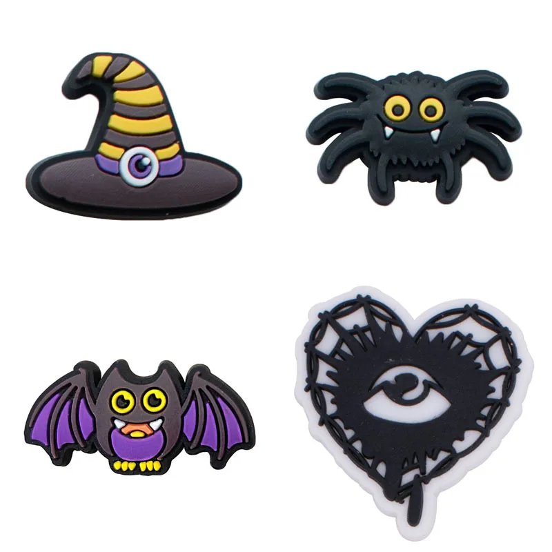 Horror Halloween Shoe Charms for Crocs Accessories Sandals Men Clogs Pins Women Badges Boy Girls Jeans Kids Decorations Shoes