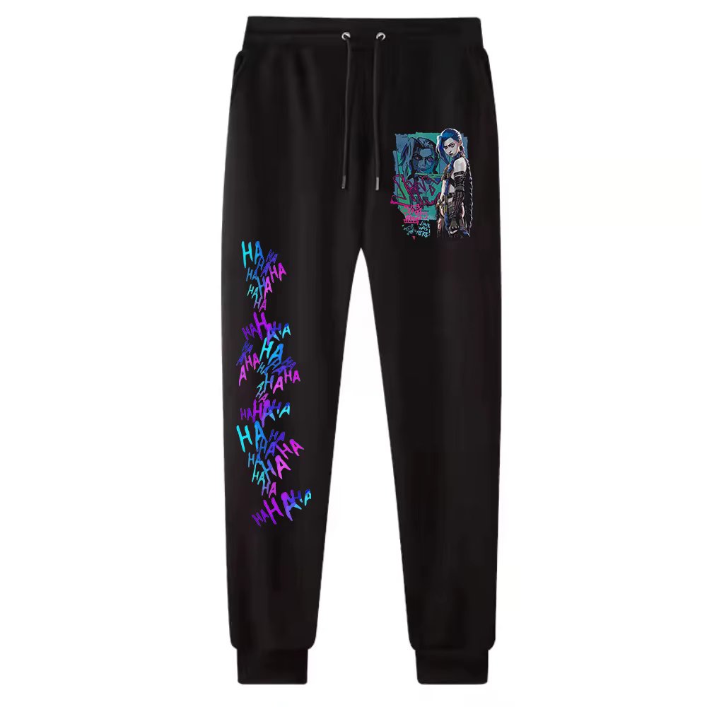 Hot Anime Arcane-Jinx Pants Man Woman  Harajuku  Streetwear Trousers