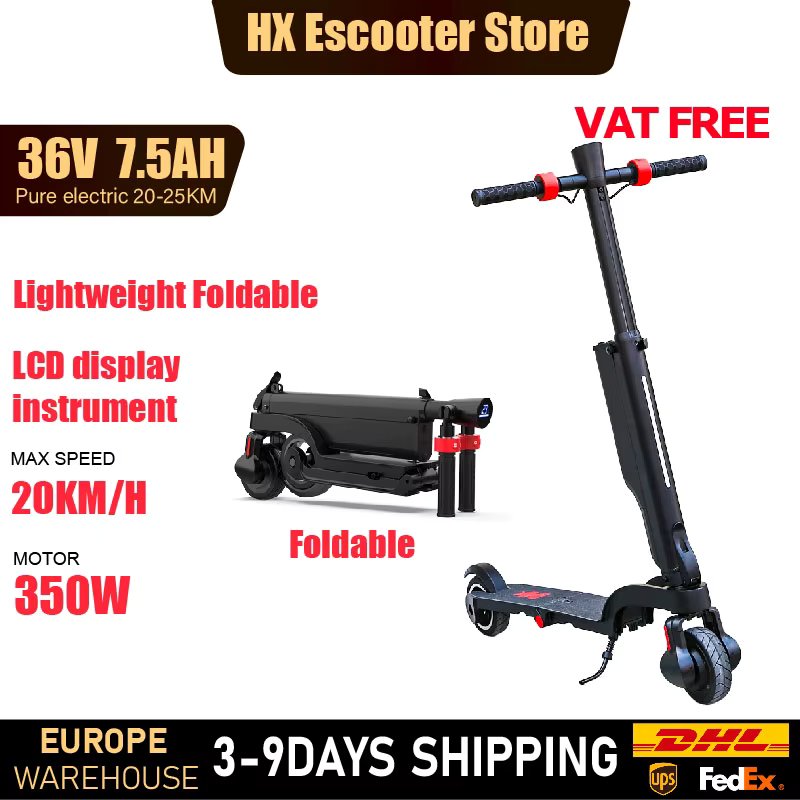HX X6 Electric Scooter Adult 350W 7.5AH 36V 25KM/H Kick E Scooter 5.5 inch Wheel Foldable Electric EScooter For Adult Children
