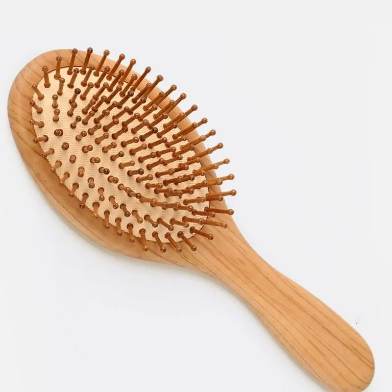 1Pc Bamboo Material Children's Bamboo Comb Baby Massage Air Bag Comb Care Air Cushion Comb