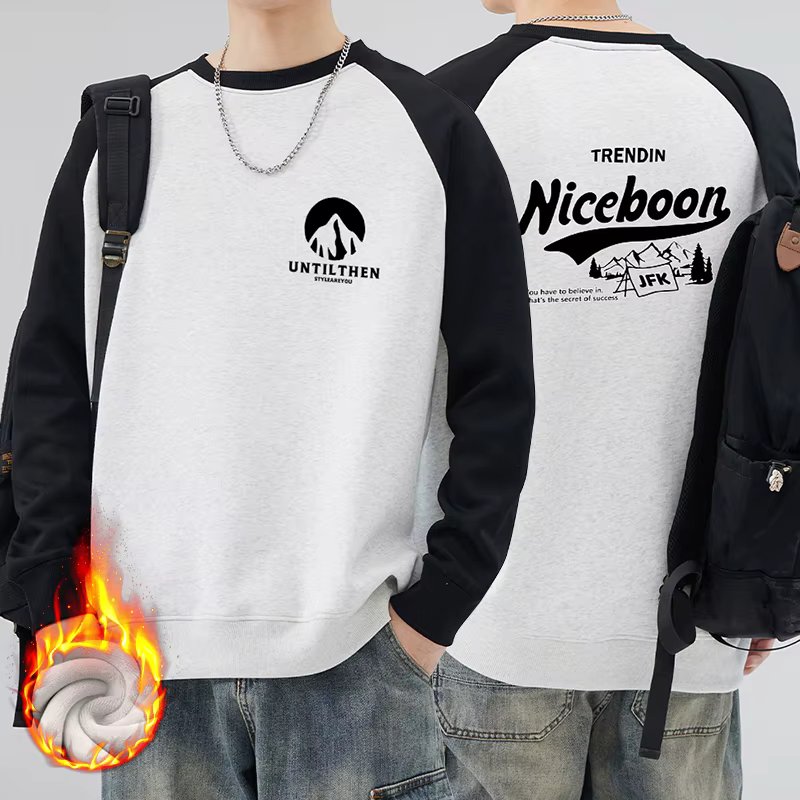 Trend In Trend Front Back-print Lettering Color Raglan Man-to-Man Basic/Hitting Men's overfit cotton T-shirt TS3121-3122