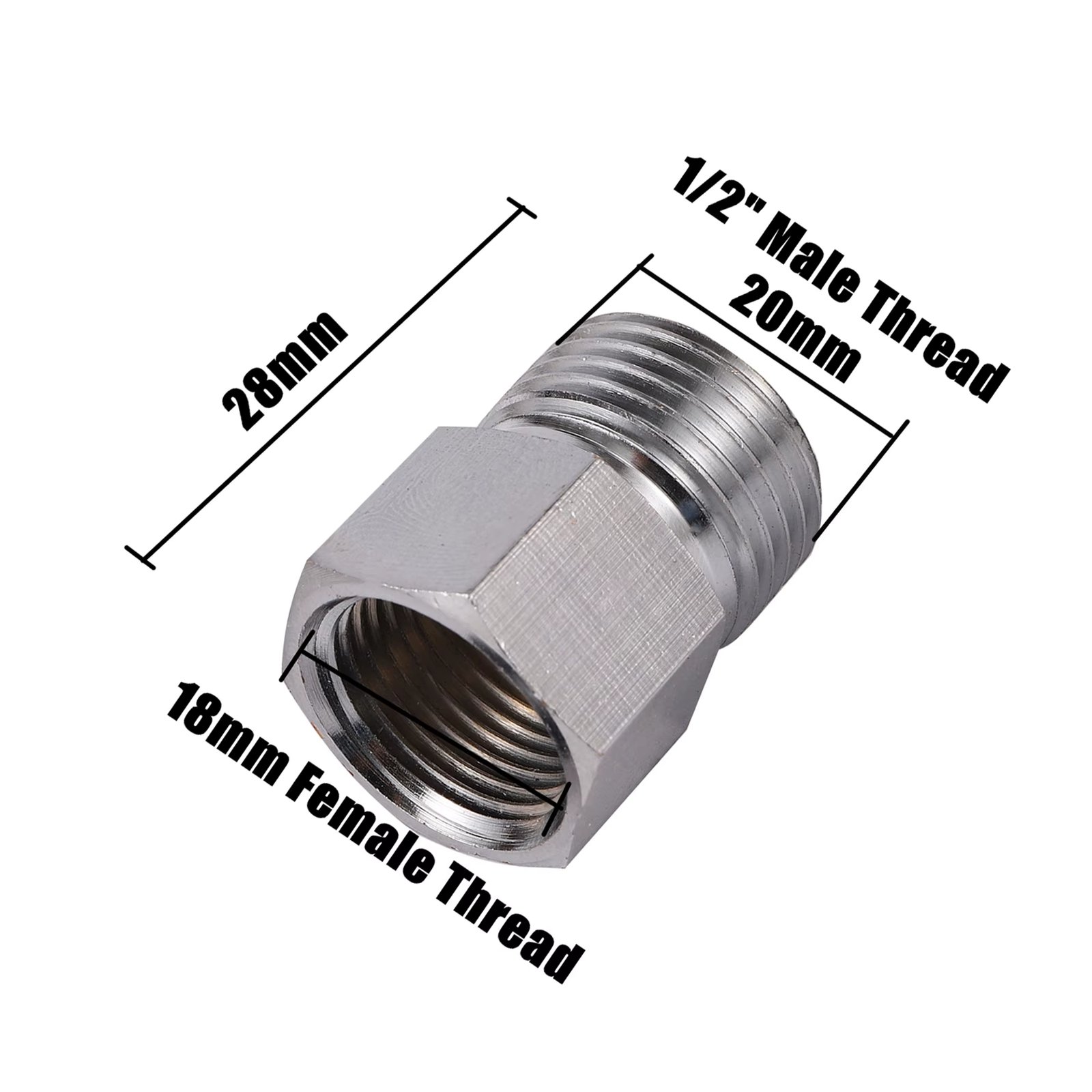 1Pc M18 to 1/2" 3/4" Male Thread Adapter 18mm Thread Connector Faucet Joints Water Purifier Accessory Kitchen Water Tap Adapter