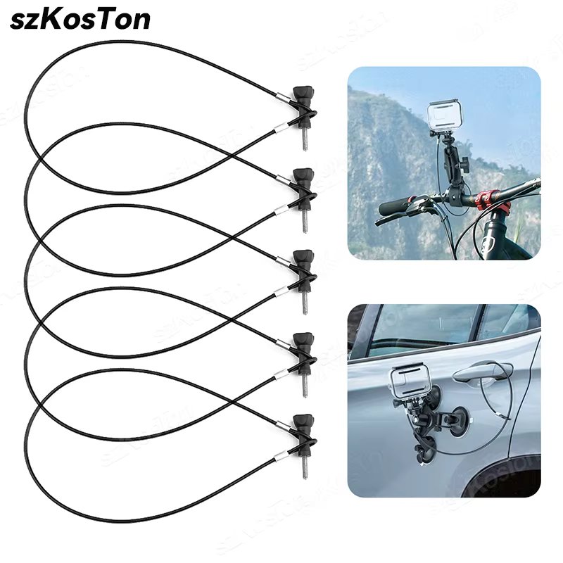 Anti-lost Wire Rope Safety Rope For GoPro 12 11 10 9 8 SJCAM AKASO Insta360 X4 X3 DJI Osmo Action 4 Pocket 3 Camera Accessories
